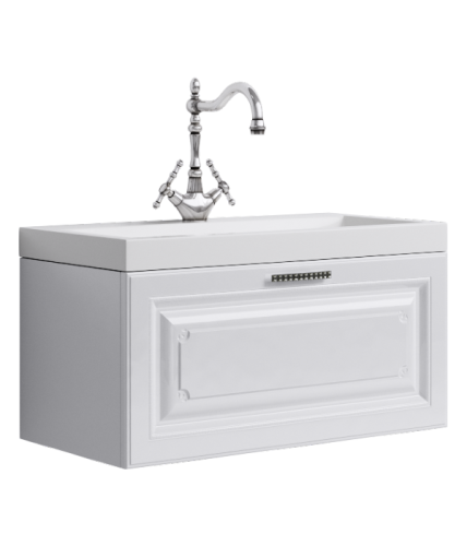 Тумба с умывальником AQWELLA Empire 80 Белый Emp.01.08/W